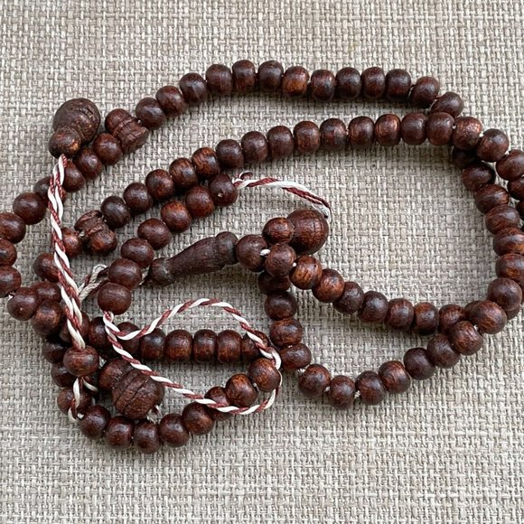 Tasbeeh Handmade Real Wood Dark Brown Beads Islamic Religious Beads Prayer Beads - Picture 9 of 10